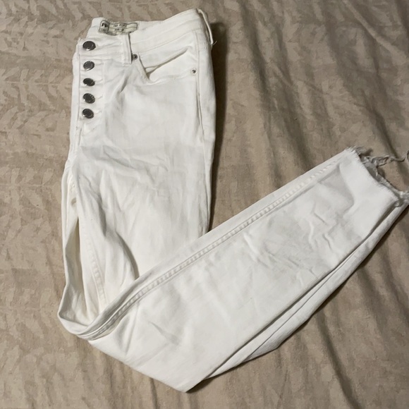 Free People White Skinny Jeans - Picture 2 of 4